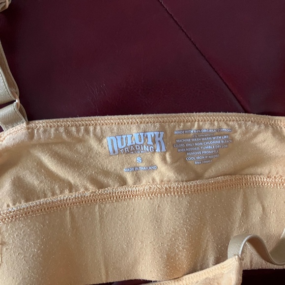 Duluth Trading Women's Dang Soft Adjustable Bralette - Cream Orange Size S - Picture 2 of 3